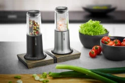 Gefu Peper- En Zoutset Houder X-Plosion Medium -Aanbiedingen Keuken Kla Winkel 34643 gefu muehlenuntersetzer x plosion m 002