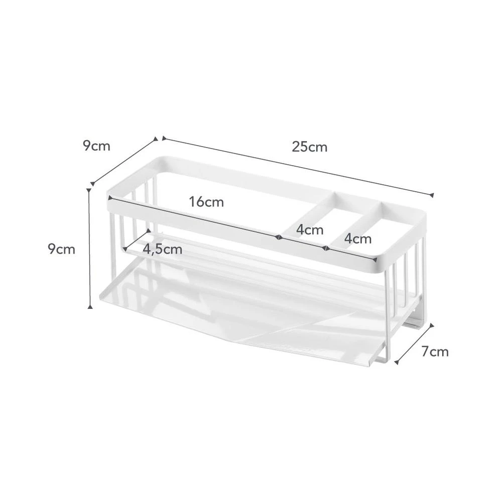 Yamazaki Gootsteenorganiser Tower Wit 8 Yamazaki Gootsteenorganiser Tower Wit - Afbeelding 6