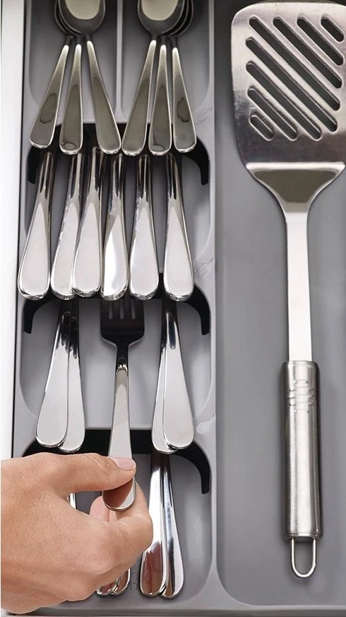 Joseph Joseph Bestekbak - 8 Vaks - DrawerStore - Grijs - 39 X 39 Cm 6 Joseph Joseph Bestekbak - 8 Vaks - DrawerStore - Grijs - 39 X 39 Cm - Afbeelding 4