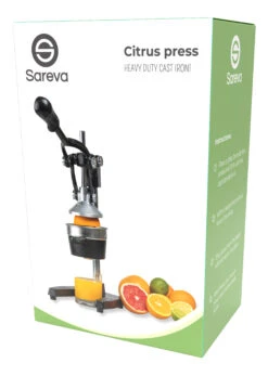 Sareva Citruspers - Gietijzer - Hevelmodel - Rood -Aanbiedingen Keuken Kla Winkel Citrus pers zwart current view 1