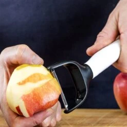 KitchenAid Dunschiller Classic 18 Cm - White -Aanbiedingen Keuken Kla Winkel KitchenAid obieraczka Y do jablek CLASSIC White KCG145OHWHE 5057982066086