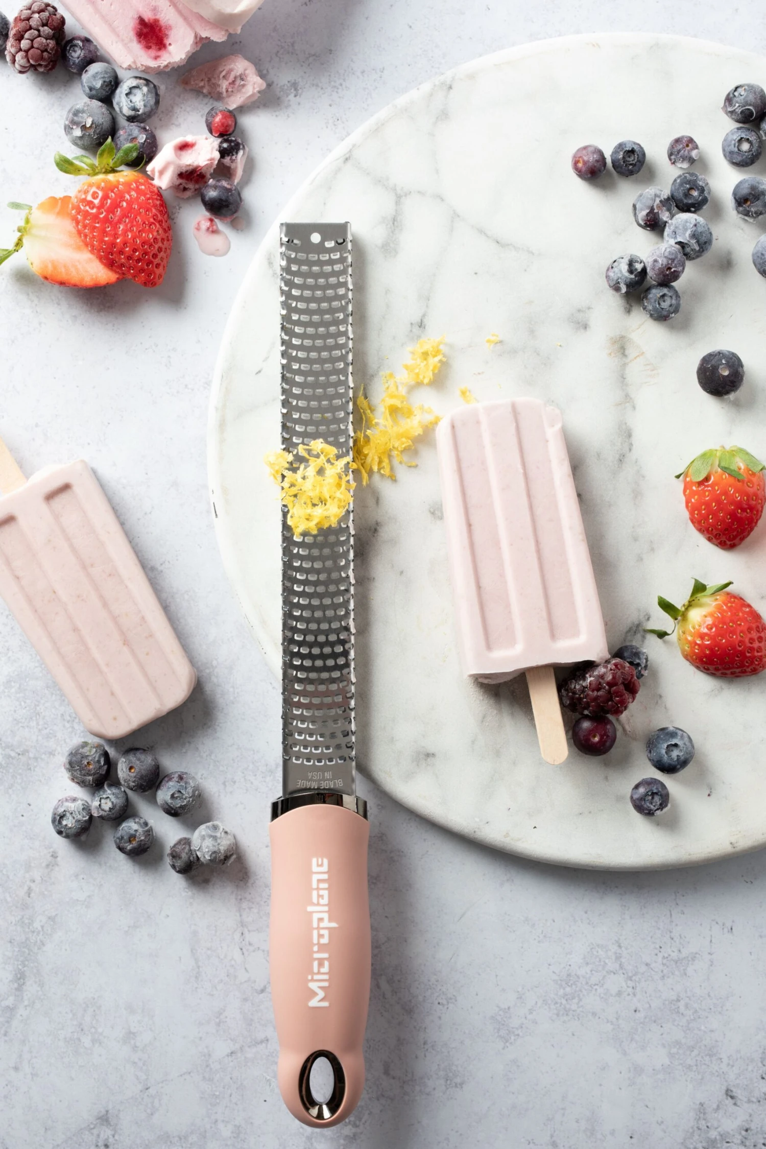 Microplane Rasp Premium Classic - Fijn - Dusty Rose 4 Microplane Rasp Premium Classic - Fijn - Dusty Rose - Afbeelding 2