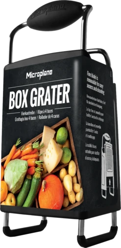 Microplane Rasp Boxgrater - Fijn / Medium Ribbon / Extra Grof -Aanbiedingen Keuken Kla Winkel Microplane Specialty 34006 Box grater Packaging