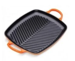 Le Creuset Grillplaat Signature - Oranjerood - 30 X 27 Cm