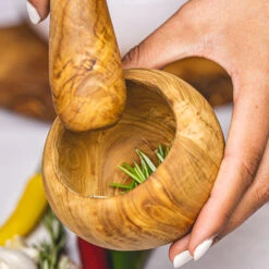 Jay Hill Vijzel Tunea - Olijfhout - ø 10 Cm -Aanbiedingen Keuken Kla Winkel TuneaHand 17