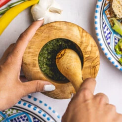 Jay Hill Vijzel Tunea - Olijfhout - ø 12 Cm -Aanbiedingen Keuken Kla Winkel TuneaHand 9